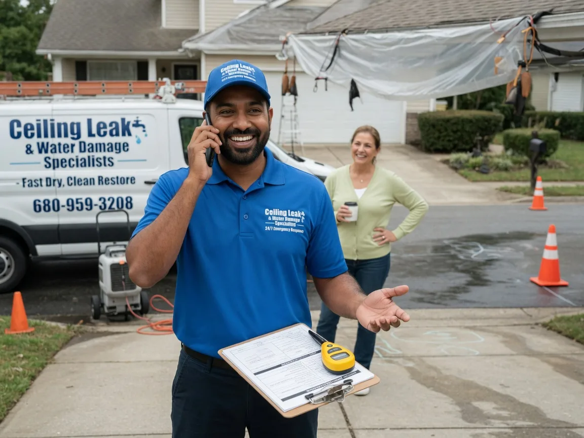 Ceiling Leak Cleanup Ogden, KS FAQs